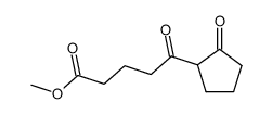 2-(4-carbomethoxybutyroyl)cyclopentanone结构式