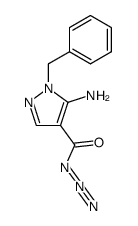 5-amino-1-benzyl-1H-pyrazole-4-carbonyl azide Structure