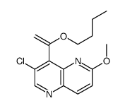 8-(1-丁氧基乙烯)-7-氯-2-甲氧基-1,5-萘啶结构式