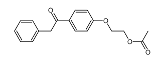 1-acetoxy-2-(4-phenylacetylphenoxy)ethane结构式