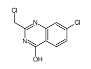 7-氯-2-(氯甲基)-4(3h)-喹唑啉酮结构式