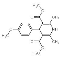 dimethyl 4-(4-methoxyphenyl)-2,6-dimethyl-1,4-dihydropyridine-3,5-dicarboxylate Structure