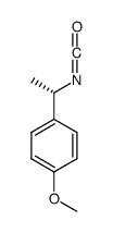 (S)-(-)-1-(4-甲氧基苯基)乙基异氰酸酯结构式