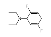 N,N-diethyl-2,5-difluorocyclohexa-2,5-dien-1-amine Structure