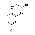2-溴-1-(2-溴乙氧基)-4-氯苯结构式