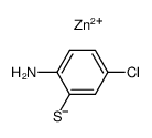 2-amino-5-chlorobenzenethiol zinc salt Structure