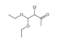 2-Butanone, 3-chloro-4,4-diethoxy- Structure
