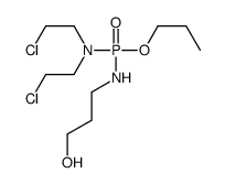3-[[bis(2-chloroethyl)amino-propoxyphosphoryl]amino]propan-1-ol结构式