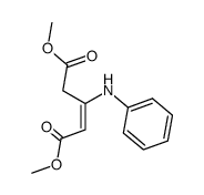 dimethyl 3-(phenylamino)pent-2-enedioate Structure