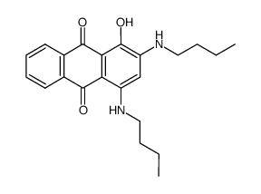 1-hydroxy-2,4-bis(butylamino)antraquinone结构式