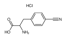 4-Cyanphenylalaninhydrochlorid Structure