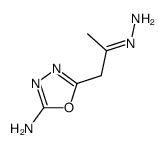2-Propanone,1-(5-amino-1,3,4-oxadiazol-2-yl)-,hydrazone Structure