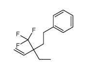 [3-ethyl-3-(trifluoromethyl)pent-4-enyl]benzene结构式