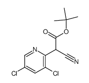 tert-butyl cyano(3,5-dichloro-2 pyridinyl)acetate Structure