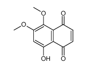 5,6-dimethoxy-8-hydroxy-1,4-naphthoquinone结构式