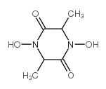 2,5-Piperazinedione,1,4-dihydroxy-3,6-dimethyl-(9CI)结构式