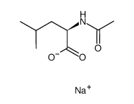 N-acetyl-D-leucine sodium salt结构式