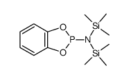 2-[N,N-bis(trimethylsilyl)]amino-4,5-benzo-1,3,2-dioxaphospholane结构式
