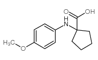1-[(4-甲氧基苯基)氨基]环戊烷羧酸结构式