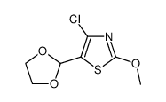 4-chloro-5-([1,3]dioxolan-2-yl)-2-methoxy-thiazole Structure