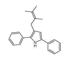 3-(2,3-dimethylbut-2-enyl)-2,5-diphenyl-1H-pyrrole Structure