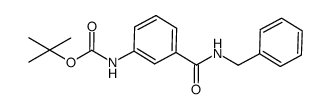 tert-butyl (3-(benzylcarbamoyl)phenyl)carbamate Structure