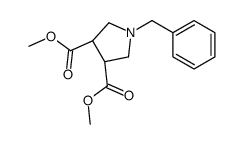 CIS-DIMETHYL 1-BENZYLPYRROLIDINE-3,4-DICARBOXYLATE Structure