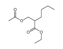 ethyl 2-(acetyloxymethyl)hexanoate结构式