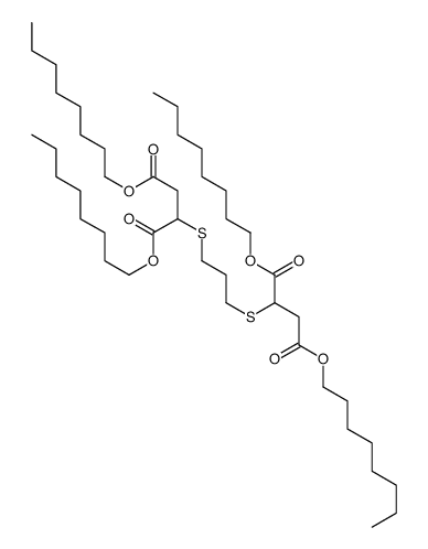 dioctyl 2-[3-(1,4-dioctoxy-1,4-dioxobutan-2-yl)sulfanylpropylsulfanyl]butanedioate Structure