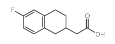 (6-氟-1,2,3,4-四氢-萘-2-基)-乙酸结构式