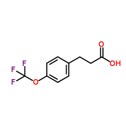 3-[4-(Trifluoromethoxy)phenyl]propanoic acid structure