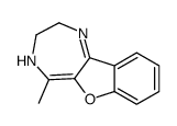 5-methyl-3,4-dihydro-2H-[1]benzofuro[3,2-e][1,4]diazepine结构式