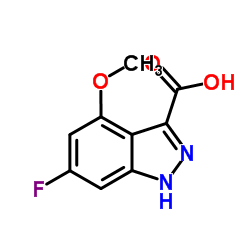 6-Fluoro-4-methoxy-1H-indazole-3-carboxylic acid Structure