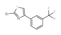 2-溴-4-[3-三氟甲基苯基]噻唑结构式
