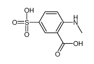 2-(methylamino)-5-sulphobenzoic acid Structure