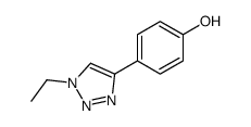 4-(1-ethyltriazol-4-yl)phenol Structure