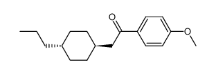 1-(4-Methoxy-phenyl)-2-(4-propyl-cyclohexyl)-ethanone Structure
