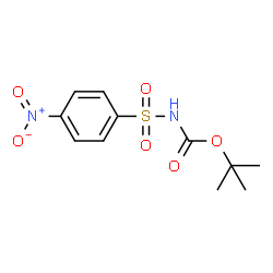 (4-硝基苯基)磺酰基氨基甲酸叔丁酯结构式