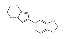 2-(1,3-benzodioxol-5-yl)-5,6,7,8-tetrahydroindolizine Structure