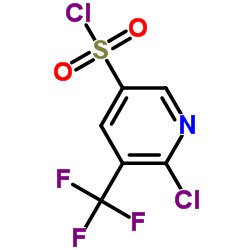 6-Chloro-5-(trifluoromethyl)pyridine-3-sulfonyl chloride Structure