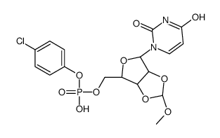 2',3'-O-(甲氧基亚甲基)尿苷 5'-(4-氯苯基)磷酸酯结构式