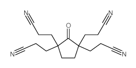 3-[1,3,3-tris(2-cyanoethyl)-2-oxo-cyclopentyl]propanenitrile结构式