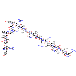 Acetyl-(Tyr1,D-Arg2)-GRF (1-29) amide结构式
