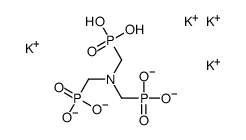 tetrapotassium dihydrogen [nitrilotris(methylene)]trisphosphonate Structure