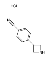 4-(azetidin-3-yl)benzonitrile hcl structure