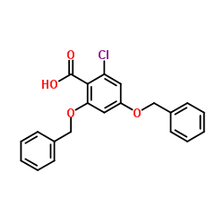 2,4-Bis(benzyloxy)-6-chlorobenzoic acid结构式
