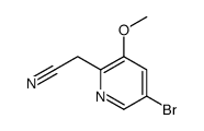 2-(5-bromo-3-methoxypyridin-2-yl)acetonitrile Structure