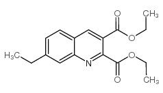 7-乙基喹啉-2,3-二羧酸二乙酯结构式