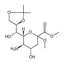 methyl 8,9-O-isopropylidene-2-O-methyl-D-neuraminate Structure