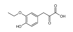 BENZENEPROPANOIC ACID, 3-ETHOXY-4-HYDROXY-.ALPHA.-OXO- Structure